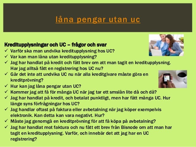 Smslån utan UC
